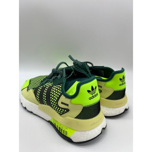 Adidas Nite Jogger Sneakers Green/White 3M Reflective EF5406 Men’s Size 12 NWT - Picture 8 of 16
